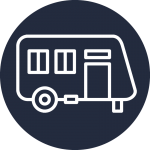Caravan laundry services icon